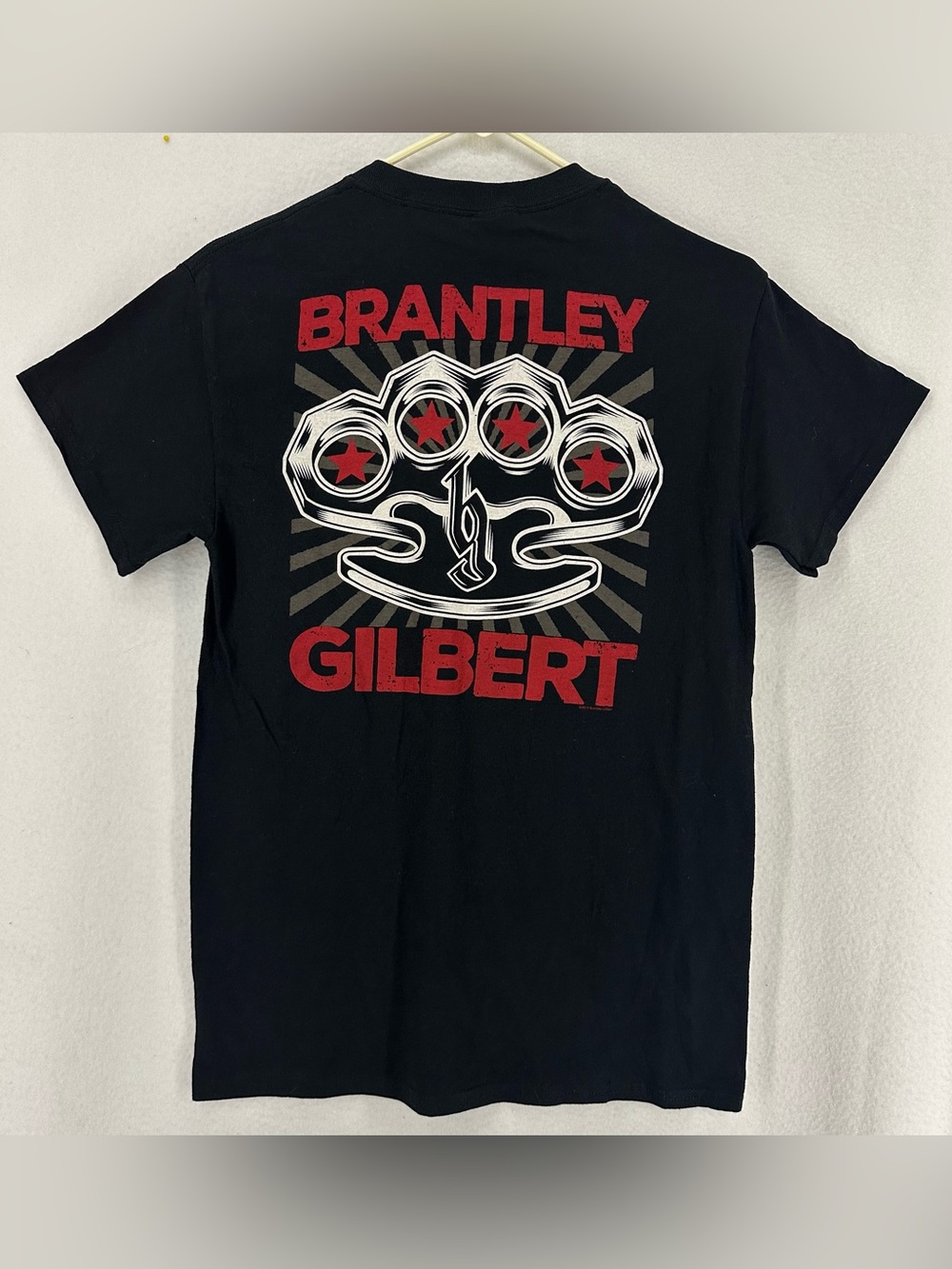 Brantley Gilbert T-Shirt Brass Knuckles Graphic Men’s S‎ Black Concert Band Tee